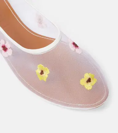 Staud Alba floral mesh ballet flats | Thumbnail 3 Staud Alba floral mesh ballet flats | Thumbnail 3