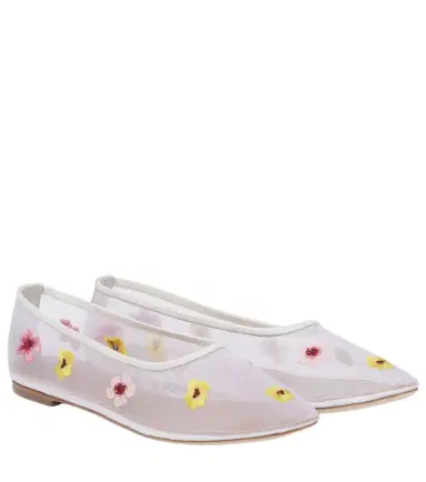 Staud Alba floral mesh ballet flats | Thumbnail 1 Staud Alba floral mesh ballet flats | Thumbnail 1