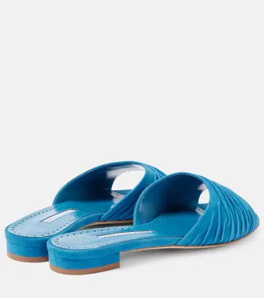 Manolo Blahnik Piruaflat 10 suede sandals | Thumbnail 2