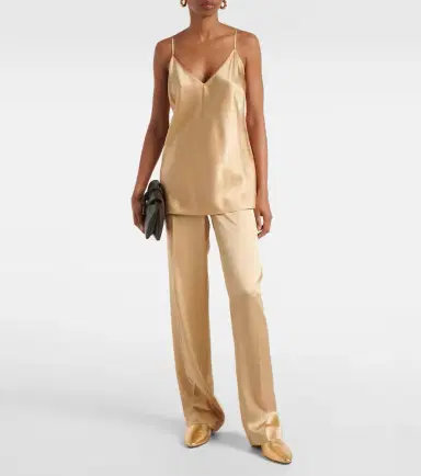 Joseph Tawa silk satin straight pants | Thumbnail 4