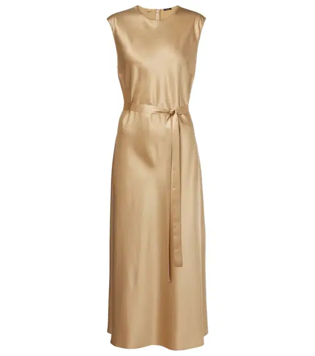 Joseph Garnier silk satin midi dress