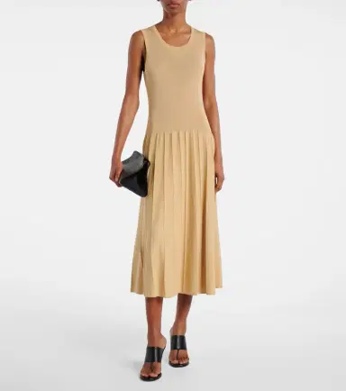 Joseph Pleated midi dress | Thumbnail 4