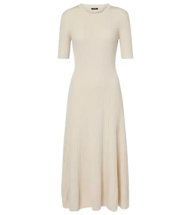 Joseph Ribbed-knit wool midi dress