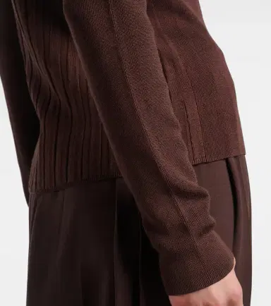 Joseph Ribbed-knit polo sweater | Thumbnail 6