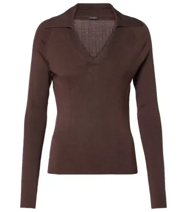 Joseph Ribbed-knit polo sweater | Thumbnail 1