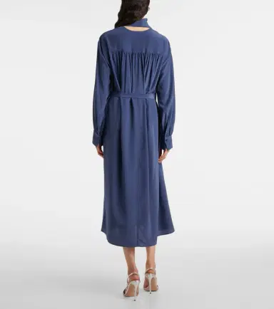 Joseph Bolero silk crêpe de chine midi dress | Thumbnail 5