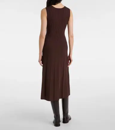 Joseph Pleated midi dress | Thumbnail 5