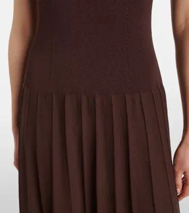 Joseph Pleated midi dress | Thumbnail 6