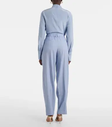 Joseph Bucklel wool crêpe wide-leg pants | Thumbnail 2