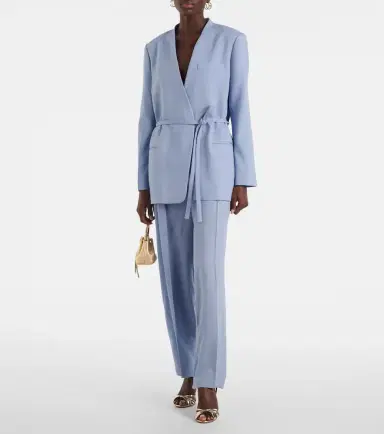 Joseph Bucklel wool crêpe wide-leg pants | Thumbnail 3