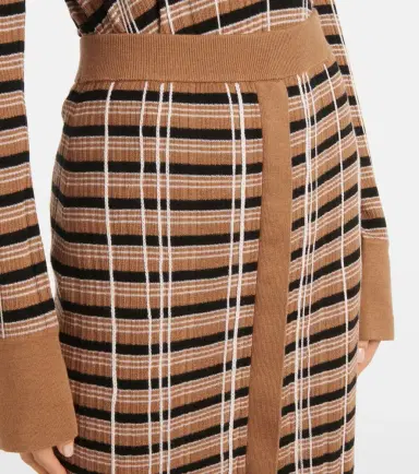 Joseph Checked wool and silk maxi skirt | Thumbnail 2