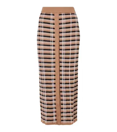 Joseph Checked wool and silk maxi skirt | Thumbnail 1