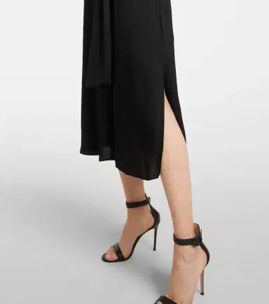 Velvet Laurel satin midi dress | Thumbnail 6