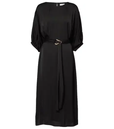 Velvet Laurel satin midi dress | Thumbnail 1