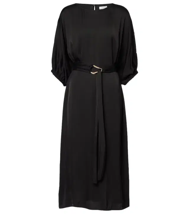 Velvet Laurel satin midi dress