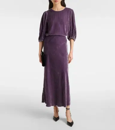 Velvet Eza velvet maxi skirt | Thumbnail 2