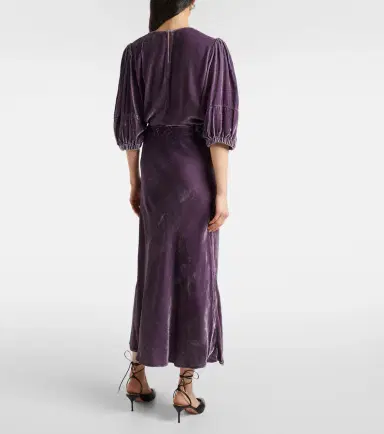 Velvet Eza velvet maxi skirt | Thumbnail 3
