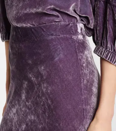 Velvet Eza velvet maxi skirt | Thumbnail 4