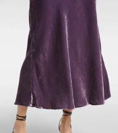 Velvet Eza velvet maxi skirt | Thumbnail 5