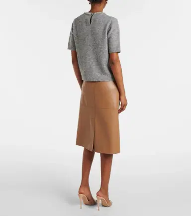 Velvet Layton embellished alpaca and wool-blend top | Thumbnail 3