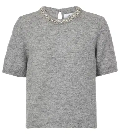 Velvet Layton embellished alpaca and wool-blend top | Thumbnail 1