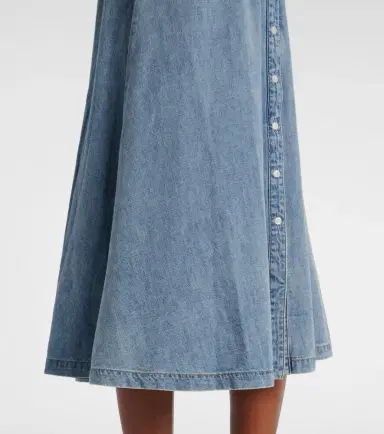 Veronica Beard Ruben denim midi dress | Thumbnail 4