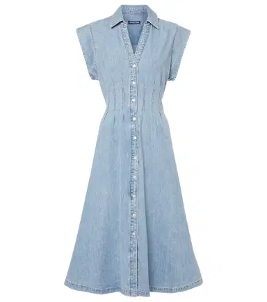 Veronica Beard Ruben denim midi dress | Thumbnail 1