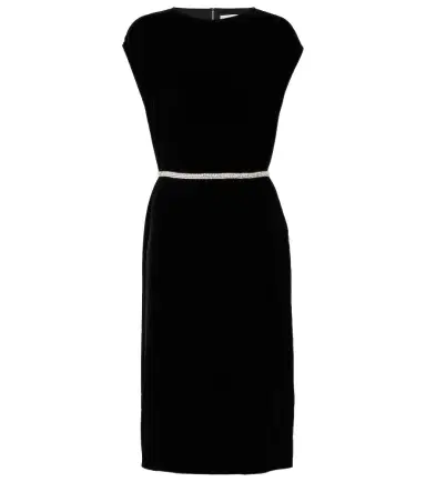 Velvet midi dress | Thumbnail 1