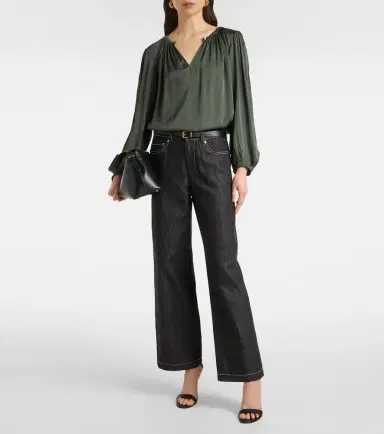 Velvet Riona satin blouse | Thumbnail 2