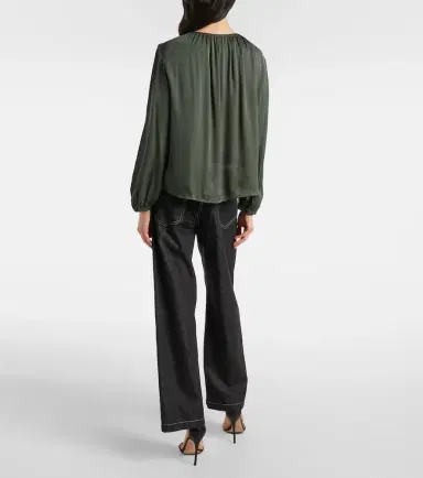 Velvet Riona satin blouse | Thumbnail 3