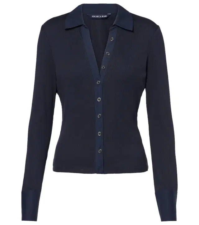 Veronica Beard Scottie cotton-blend top