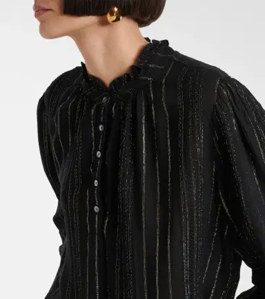 Velvet Striped lamé blouse | Thumbnail 5