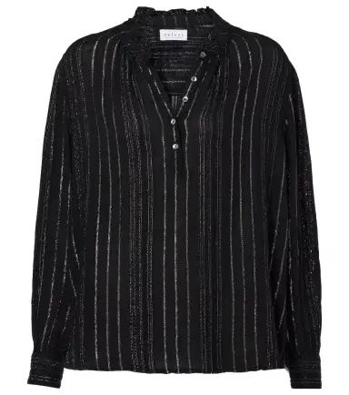 Velvet Striped lamé blouse | Thumbnail 1