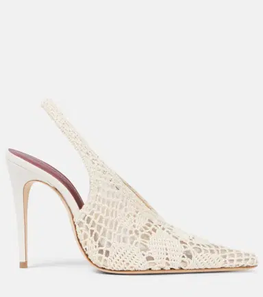 Magda Butrym 105 crochet slingback pumps | Thumbnail 3 Magda Butrym 105 crochet slingback pumps | Thumbnail 3