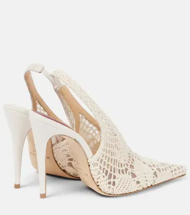 Magda Butrym 105 crochet slingback pumps | Thumbnail 4 Magda Butrym 105 crochet slingback pumps | Thumbnail 4