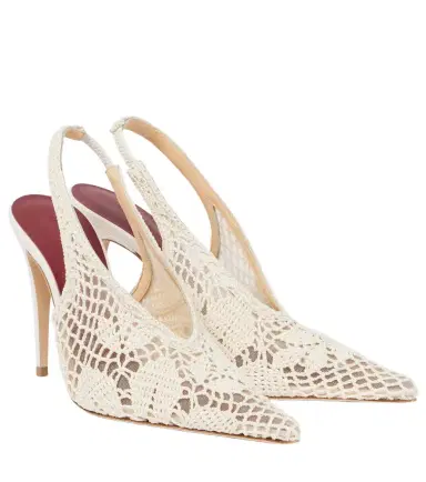 Magda Butrym 105 crochet slingback pumps | Thumbnail 1 Magda Butrym 105 crochet slingback pumps | Thumbnail 1