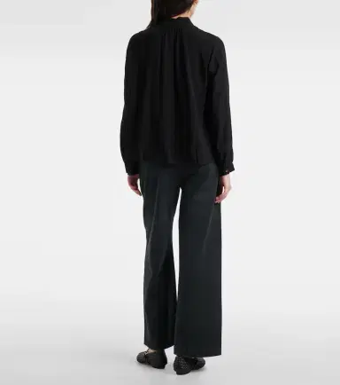 Velvet Gabrielle draped rayon challis blouse | Thumbnail 2