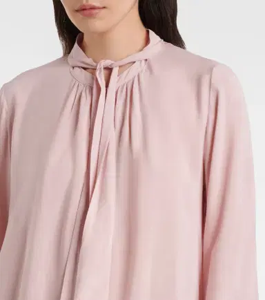 Velvet Gabrielle draped rayon challis blouse | Thumbnail 5