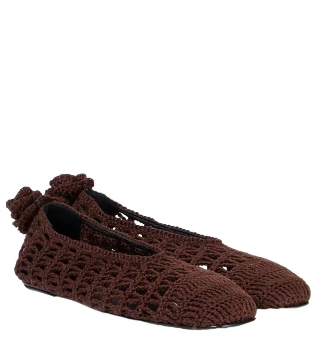 Magda Butrym Crochet ballet flats