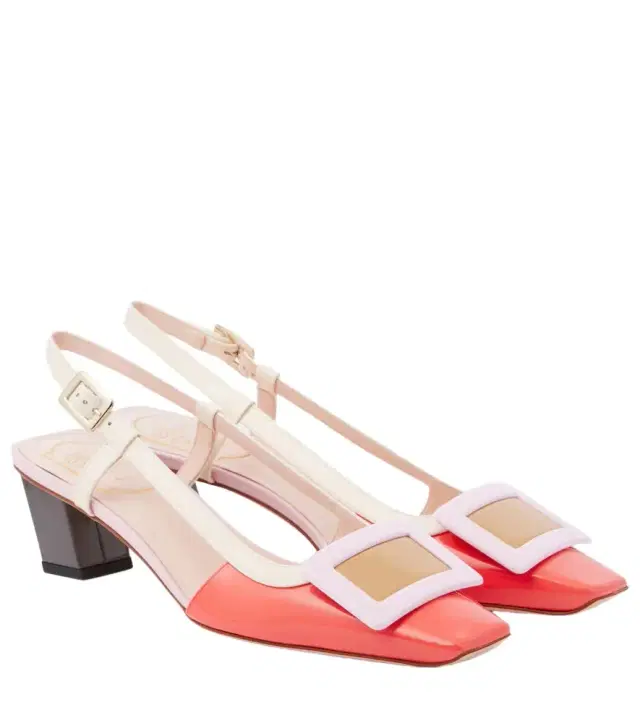 Roger Vivier BV patent leather slingback pumps