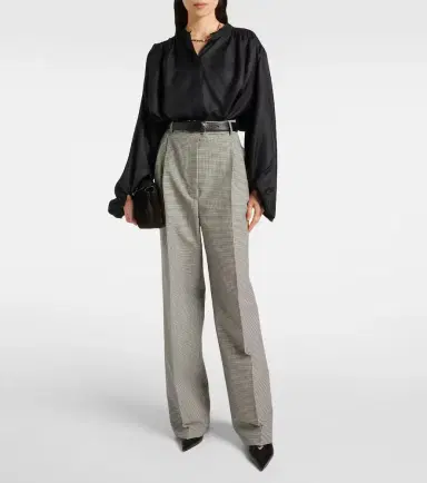 Rohe Róhe Gingham wool-blend wide-leg pants | Thumbnail 2