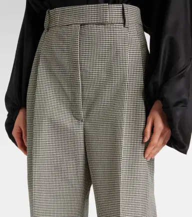 Rohe Róhe Gingham wool-blend wide-leg pants | Thumbnail 6