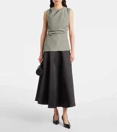 Rohe Róhe Checked wool-blend top | Thumbnail 3