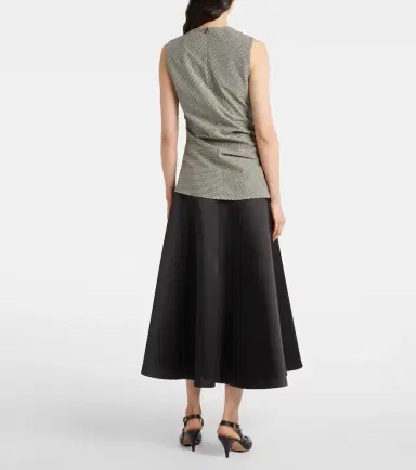 Rohe Róhe Checked wool-blend top | Thumbnail 4