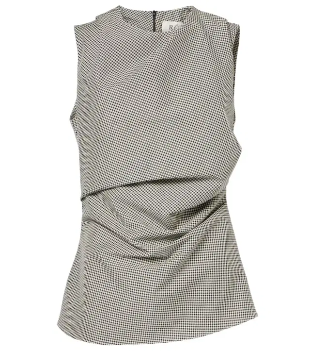 Rohe Róhe Checked wool-blend top