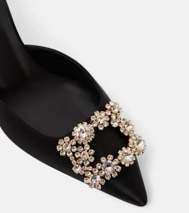 Roger Vivier Efflorescence 65 embellished satin mules | Thumbnail 2