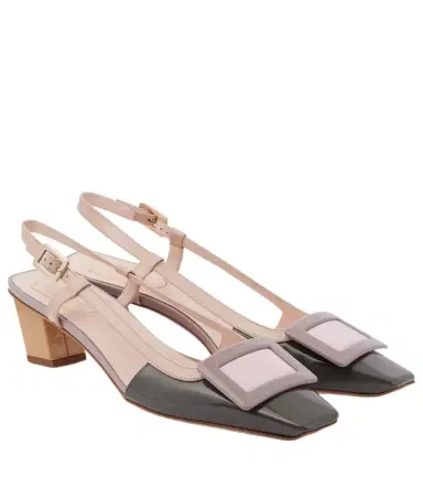 Roger Vivier Belle Vivier patent leather slingback pumps | Thumbnail 1 Roger Vivier Belle Vivier patent leather slingback pumps | Thumbnail 1