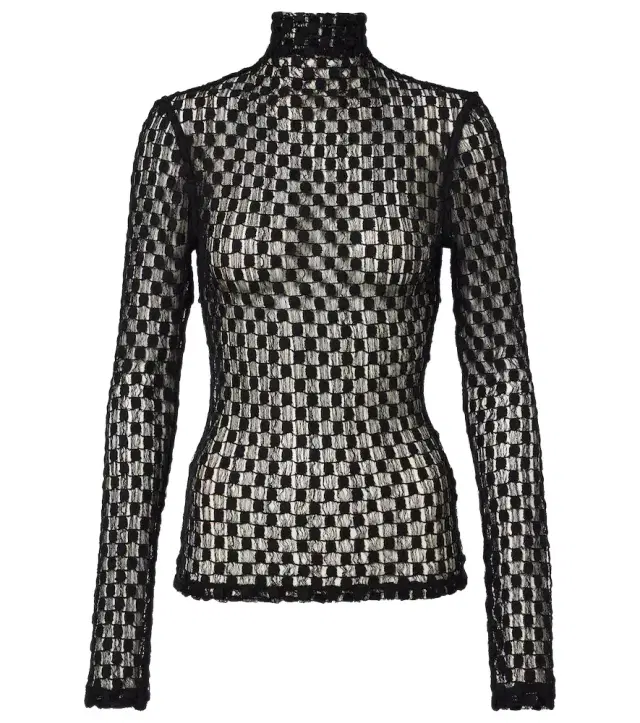 Rohe Róhe Cotton-blend lace turtleneck top