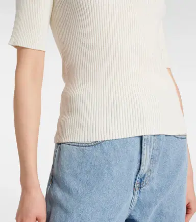 Rohe Róhe Ribbed-knit cotton-blend top | Thumbnail 6
