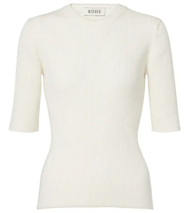 Rohe Róhe Ribbed-knit cotton-blend top